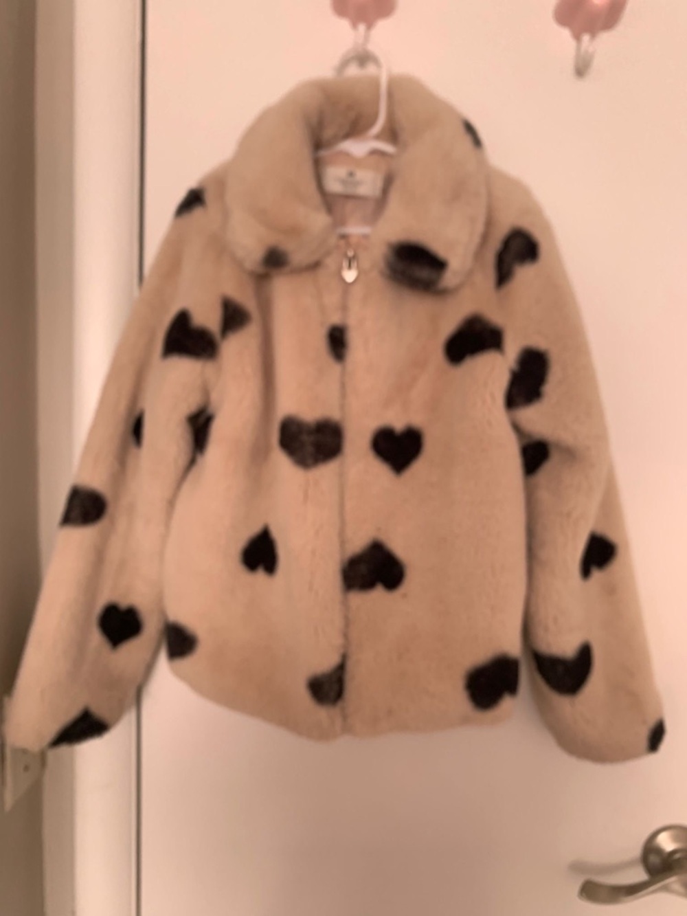 H&M Soft Blush Teddy Jacket
